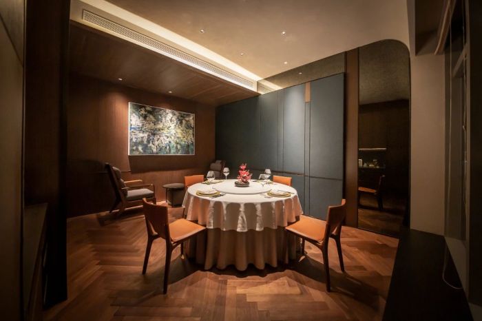 传统古典粤宴中餐厅装建设计实景图(图9)